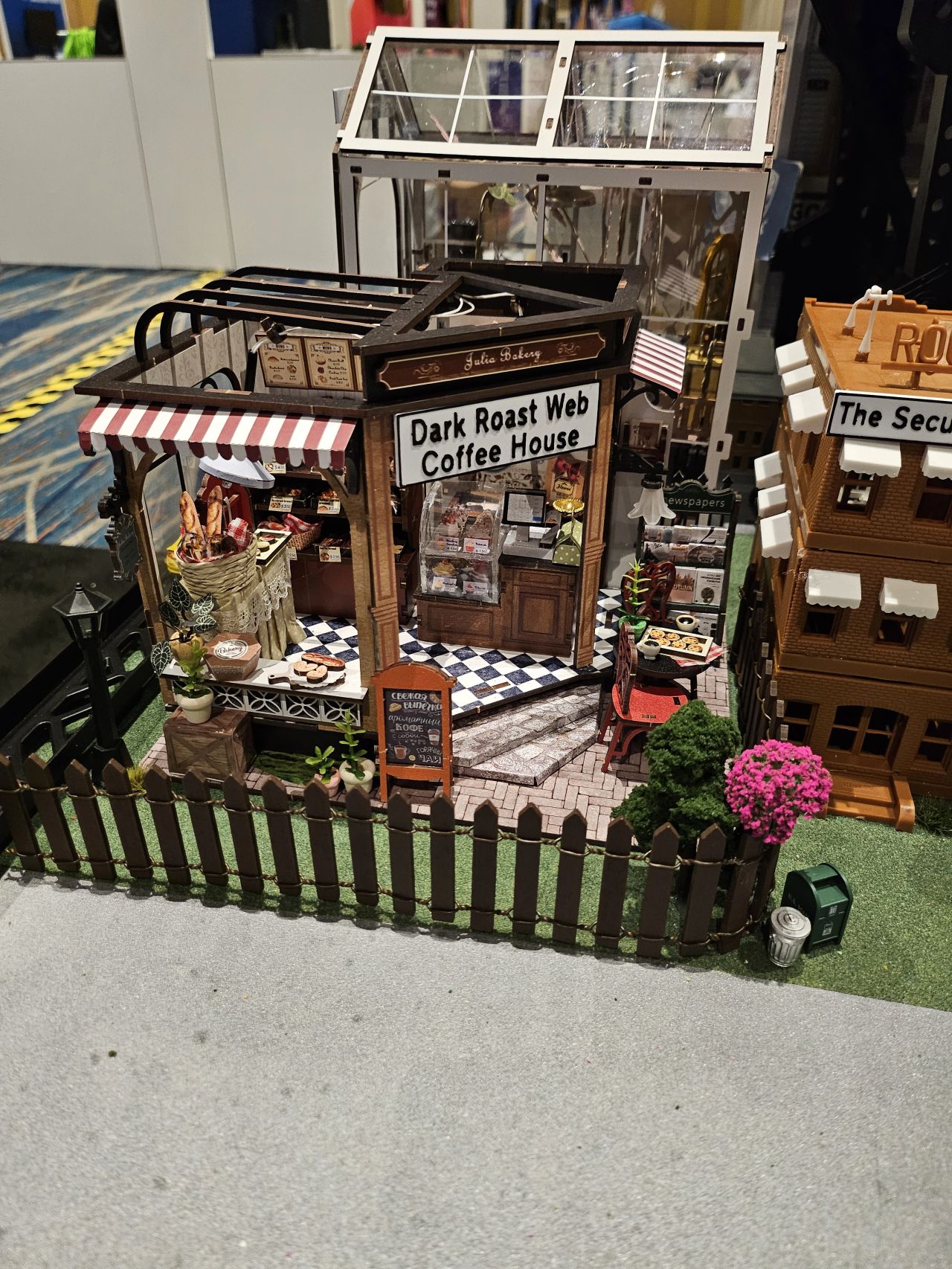 The Dark Roast Web Coffee House shop in the City of BSN diorama, IT Nation Connect 2025